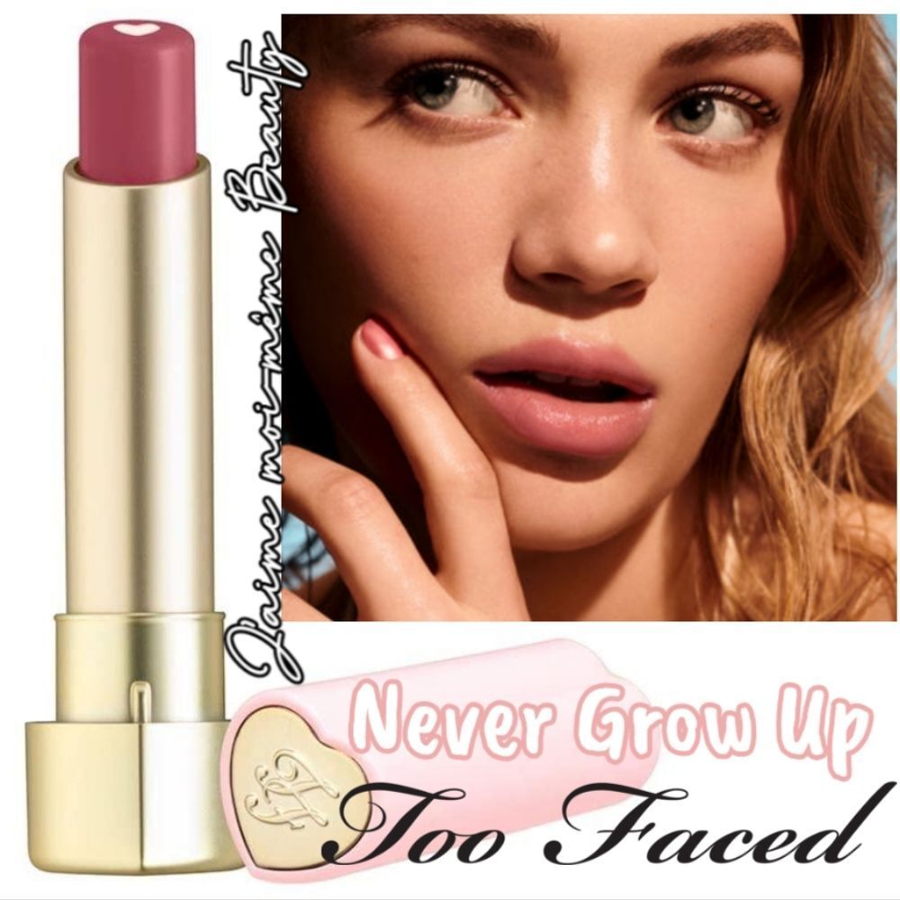 Too Faced Heart Core Lipstick in Never Grow Up (Neutral Pink)